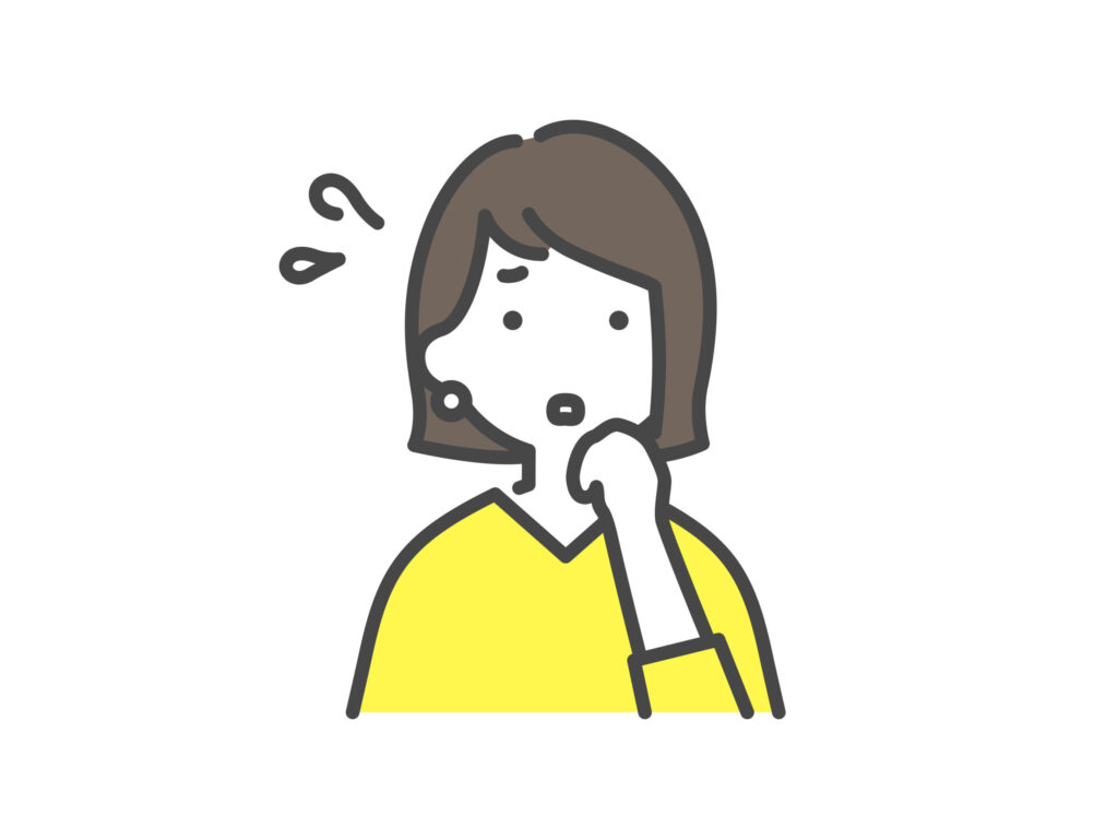 悩むママ